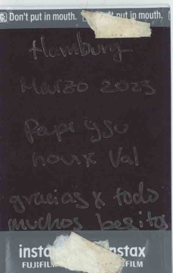 backside de polaroid con papi y lito