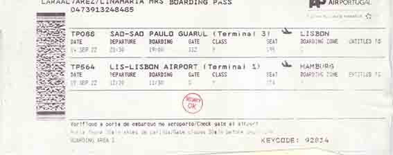 tiquete avión sp lisboa