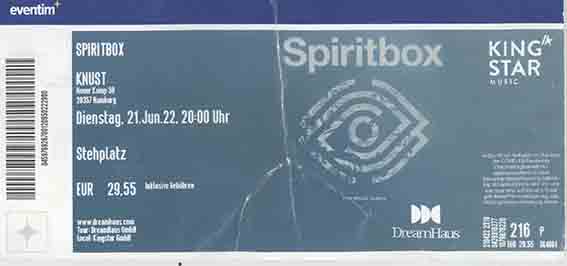 spiritbox concert ticket